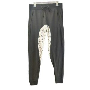 Carbon Size Small Leggings Zip Pockets Drawstring Elastic Waistband and Cuffs